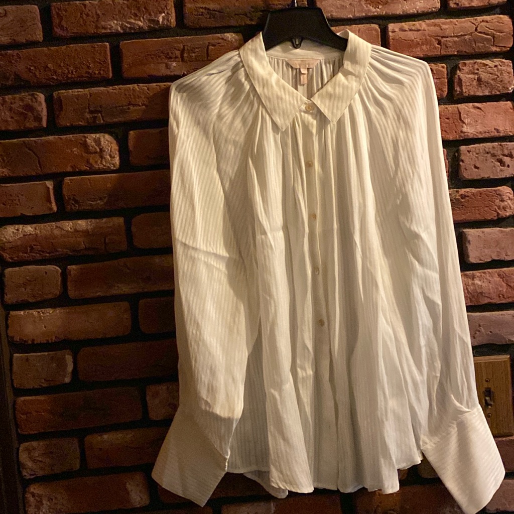 Rebecca Taylor White Romantic Button Down Shirt Never Used